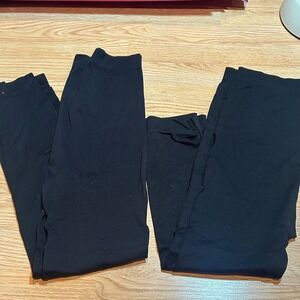 BeMaternity by Ingrid & Isabel Black Maternity Leggings Size M/L Seamless 2 Pack